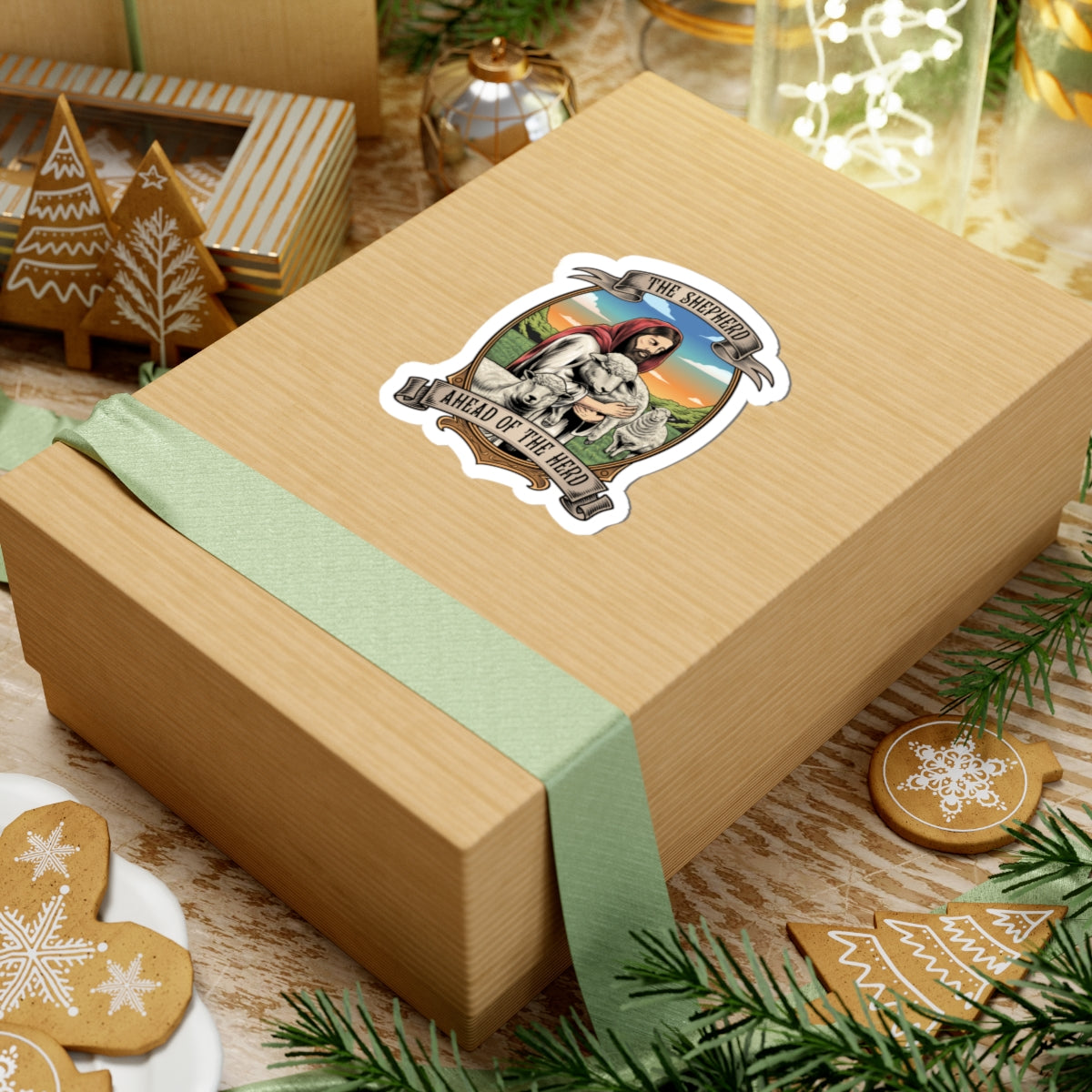Vintage The Good Shepherd Kiss-Cut Stickers